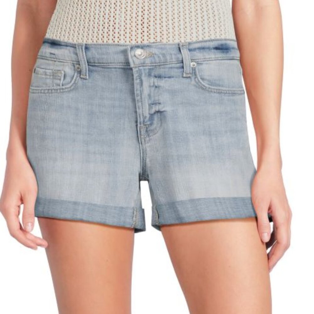 Mid Rise Denim Jeans Short 7 For All Mankind size 26